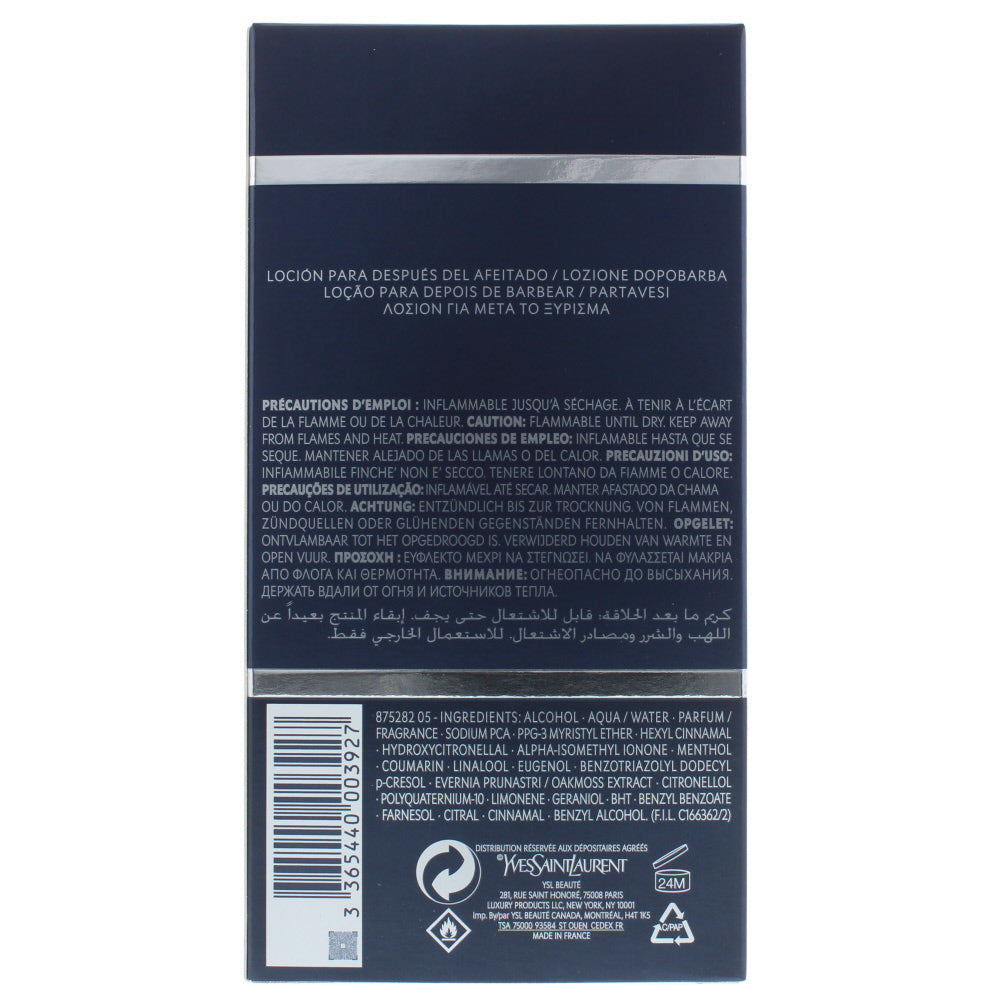 Yves Saint Laurent Kouros Aftershave 100ml - Ingredients