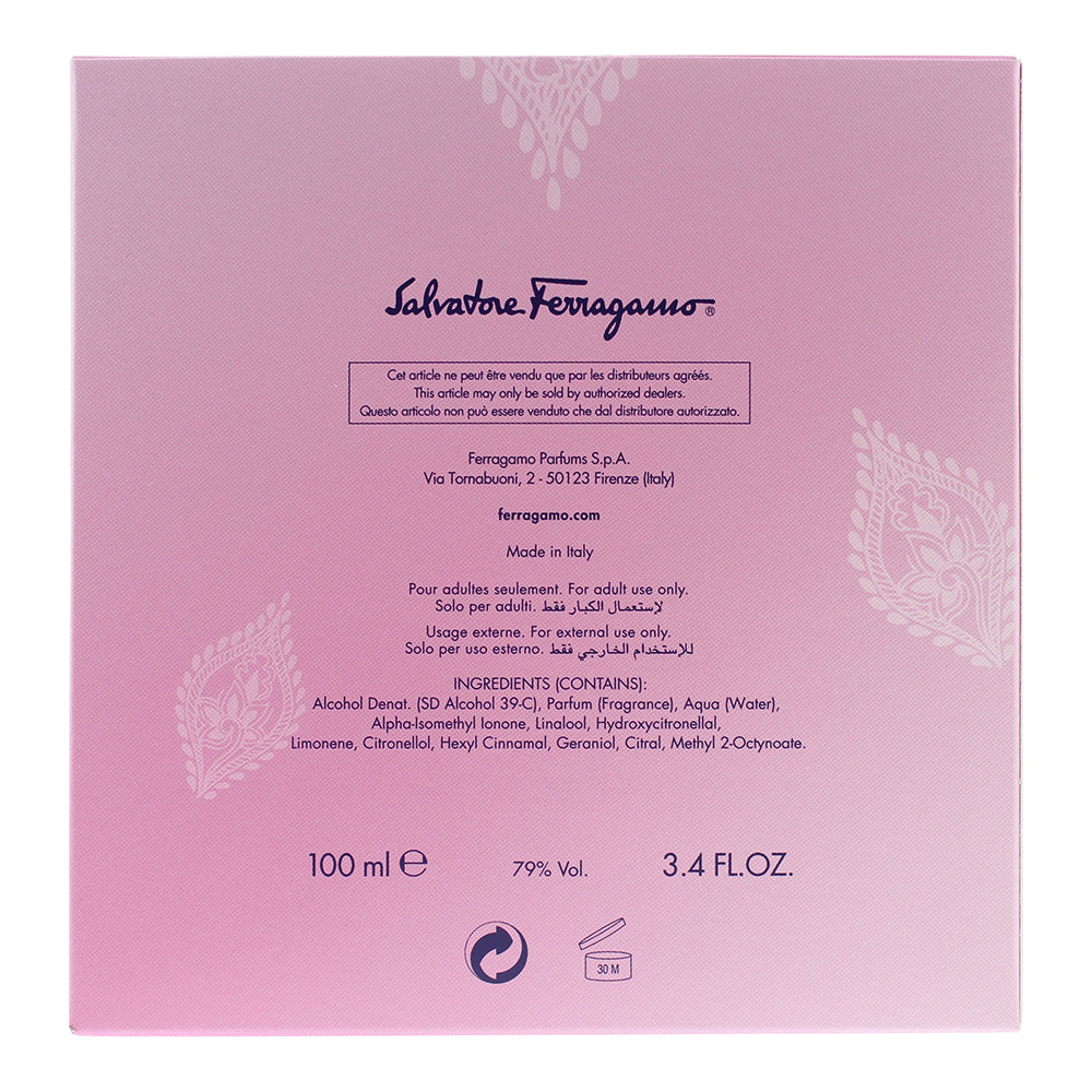 Salvatore Ferragamo Incanto Heaven Eau de Toilette 100ml - Ingredients