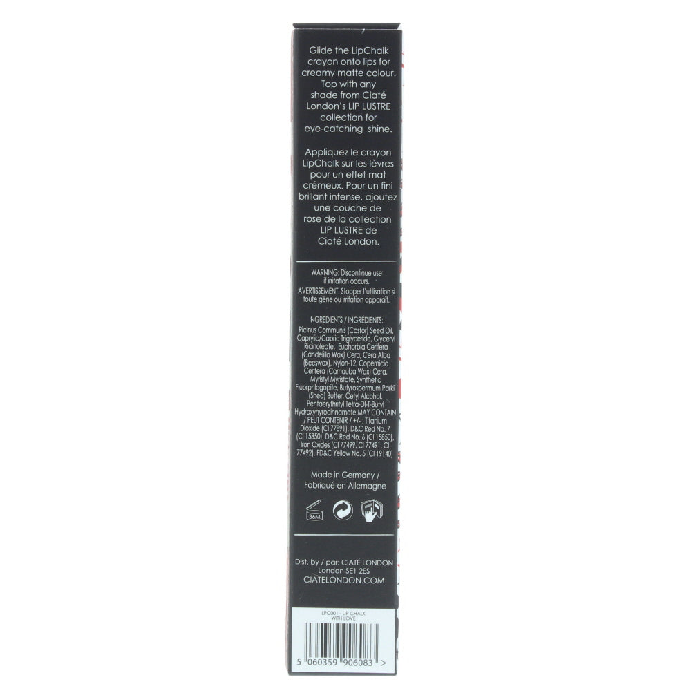 Ciaté Lip Chalk With Love Pastel Red Lip Crayon 1.9g