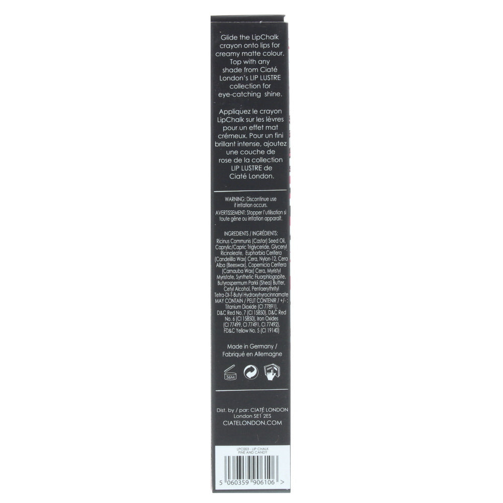 Ciaté Lip Chalk Fine And Candy Pastel Pink Lip Crayon 1.9g