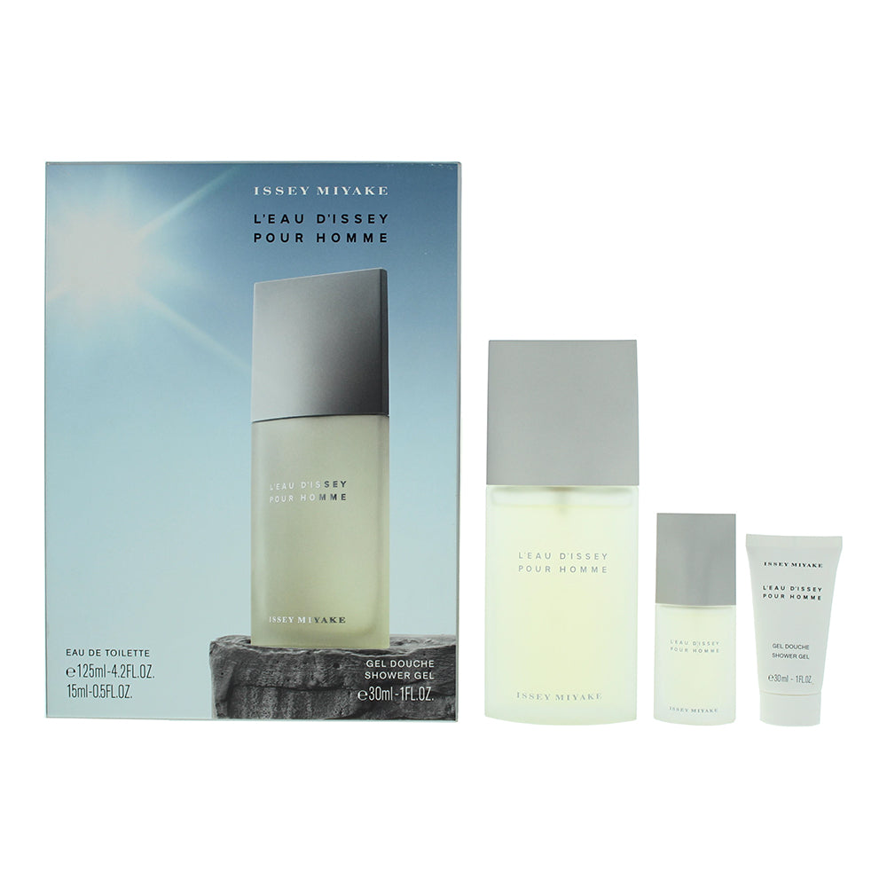 Issey Miyake L'eau D'issey Pour Homme Eau de Toilette 3 Piece Gift Set: Eau de T