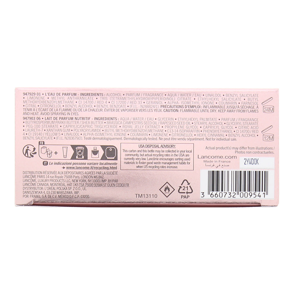 Lancôme La Vie Est Belle Eau De Parfum 2 Piece Gift Set: L'Eau De Parfum 50ml - Body Lotion 50ml