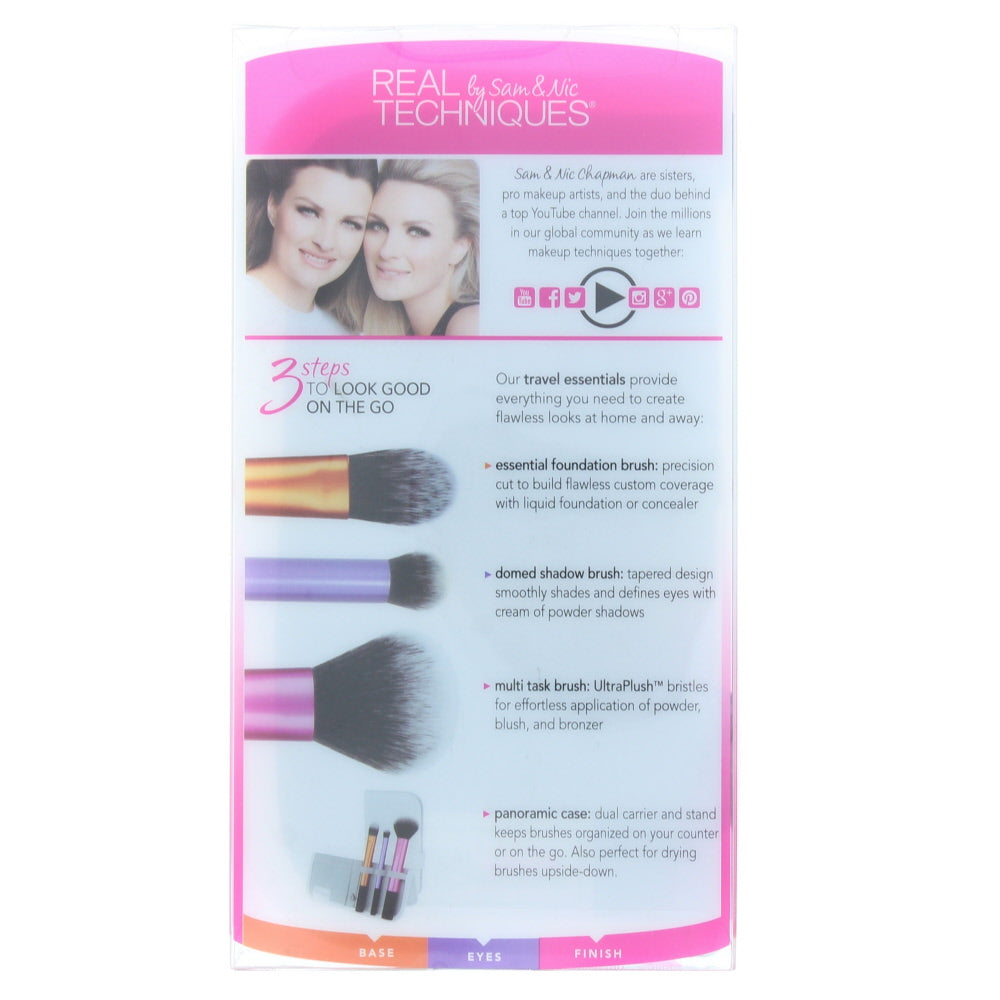 Real Techniques Travel Essentials Trio 01400 Make-Up Brush Set - Ingredients