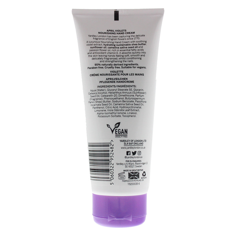 Yardley April Violets Hand Cream 100ml