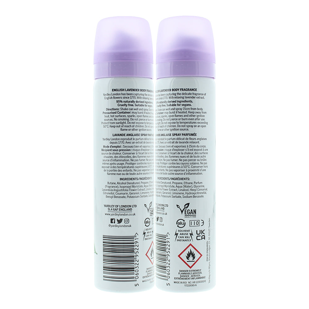 Yardley English Lavender Deodorant Spray 75ml