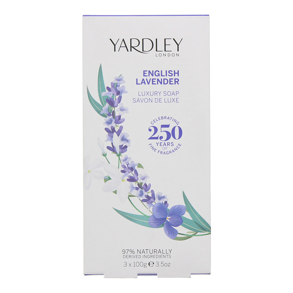 Yardley English Lavender 3 Piece Gift Set: Soap 3 x 100g - Box
