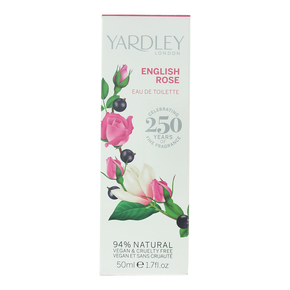 Yardley English Rose Eau de Toilette 50ml - Box