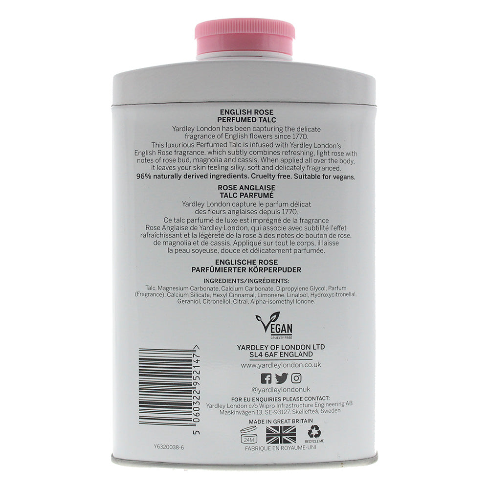 Yardley English Rose Talcum Powder 200g