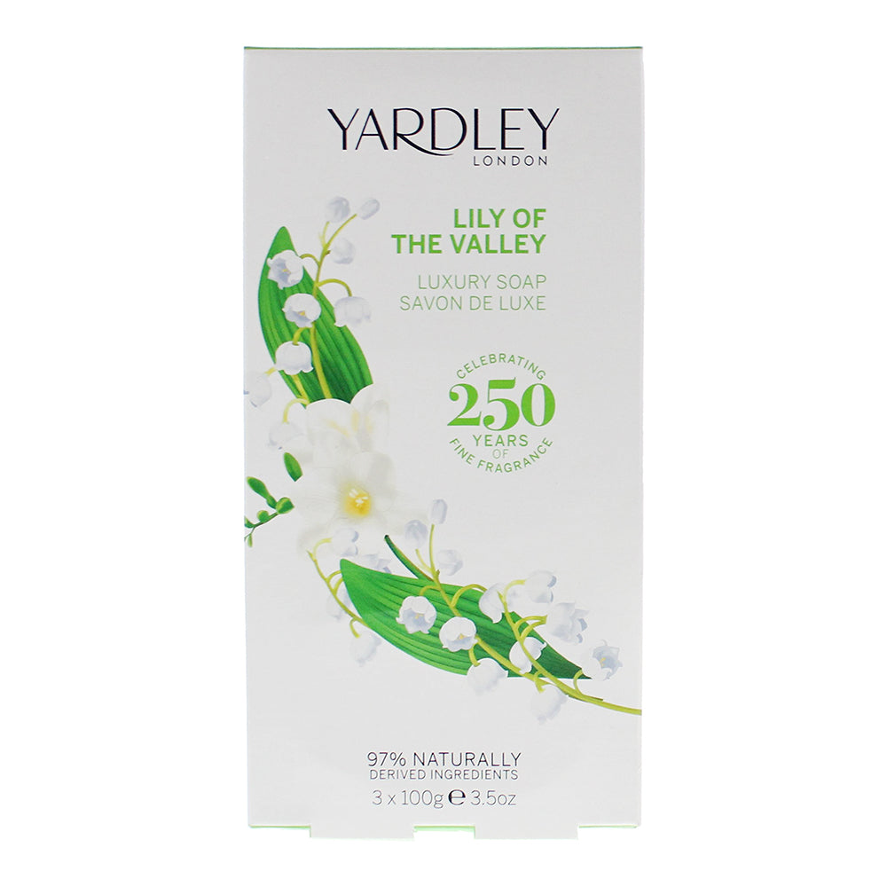Yardley Lily Of The Valley Bodycare Set Gift Set : Luxury Soap X 3 100g