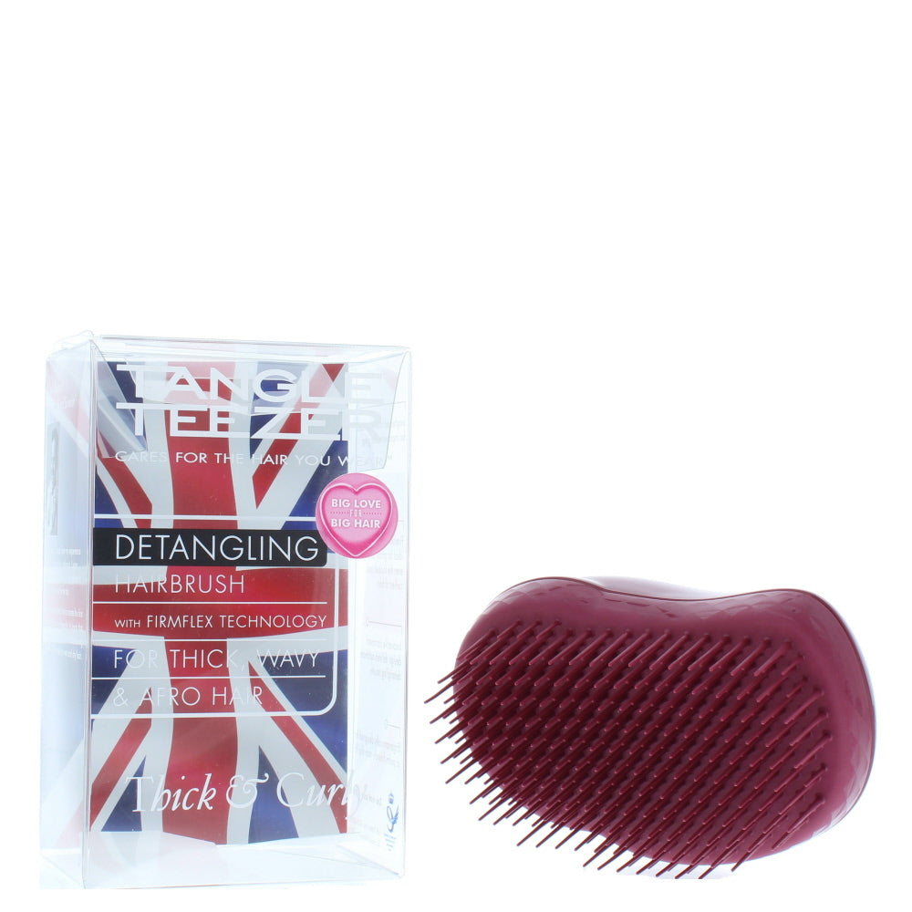 Tangle Teezer Thick & Curly Salsa Red Hair Brush - Box