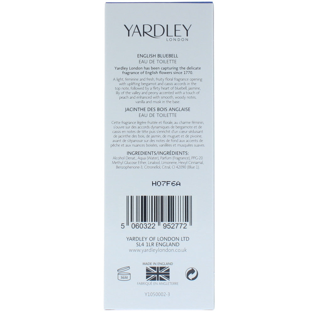 Yardley English Bluebell Eau de Toilette 125ml