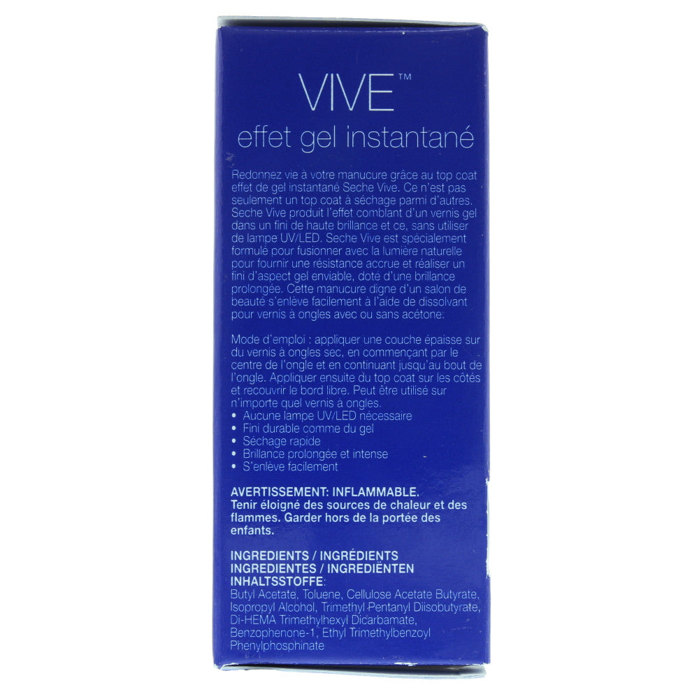 Seche Vive Instant Gel Effect Top Coat 14ml