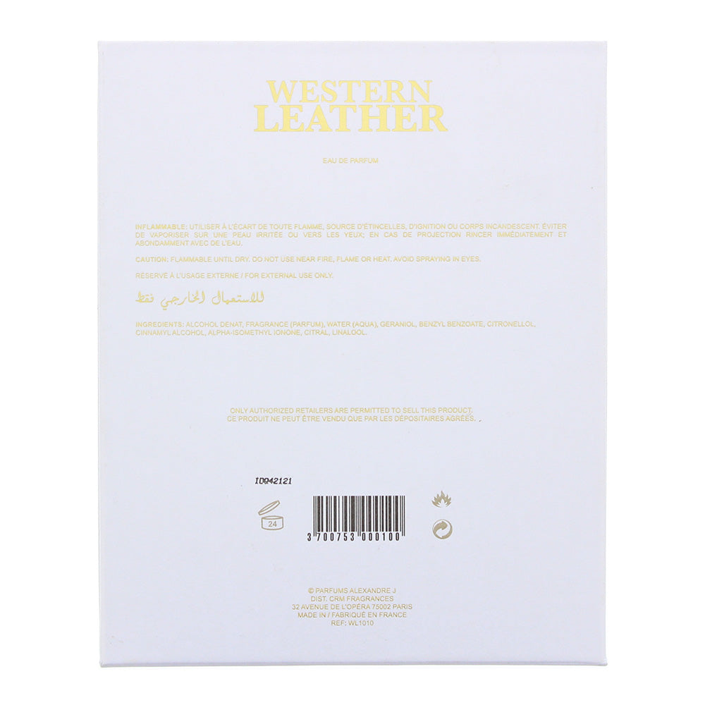 Alexandre.J Western Leather White Eau de Parfum 100ml