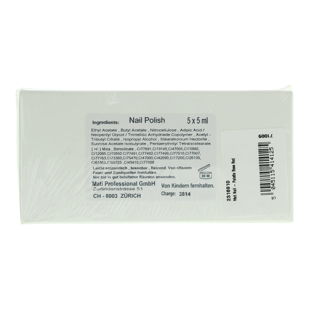 Mati 5 X Rose - Red Nail Polish 5ml