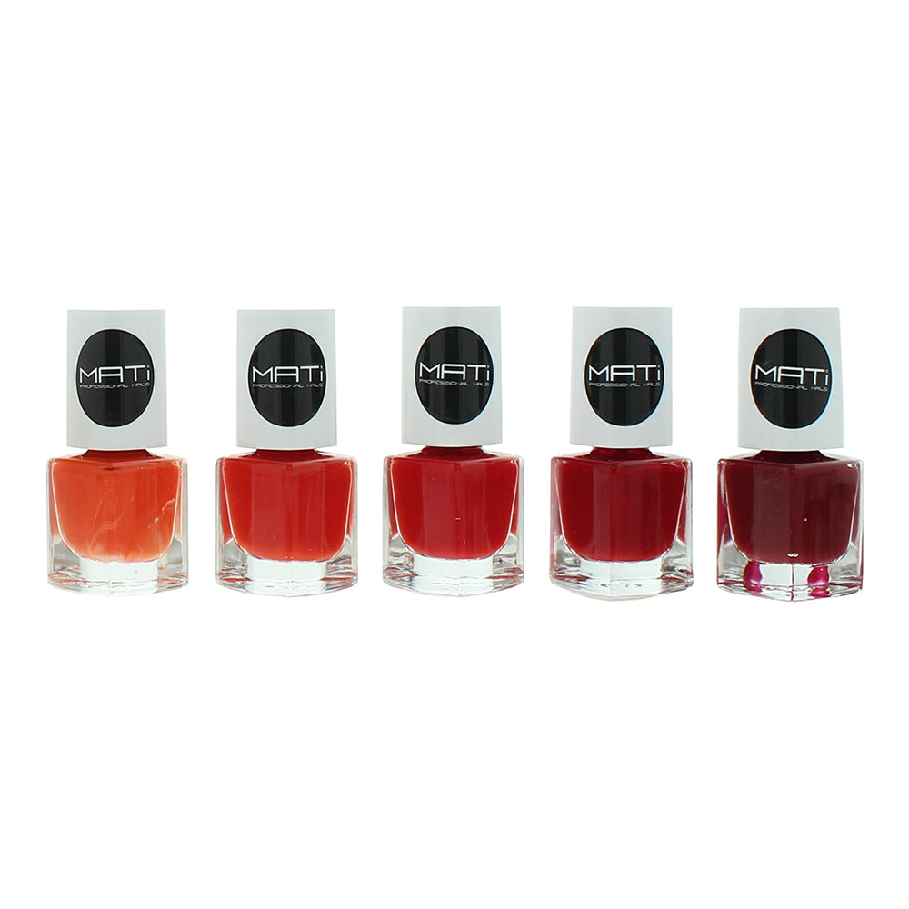 Mati Rose - Red Nail Polish Gift Set: 5 x 5ml - Product