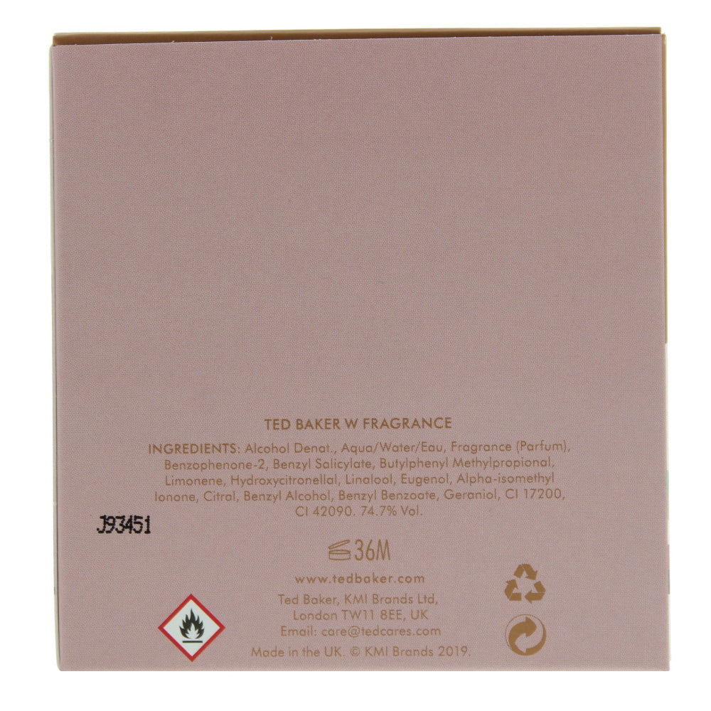 Ted Baker W Eau de Toilette 30ml - Ingredients