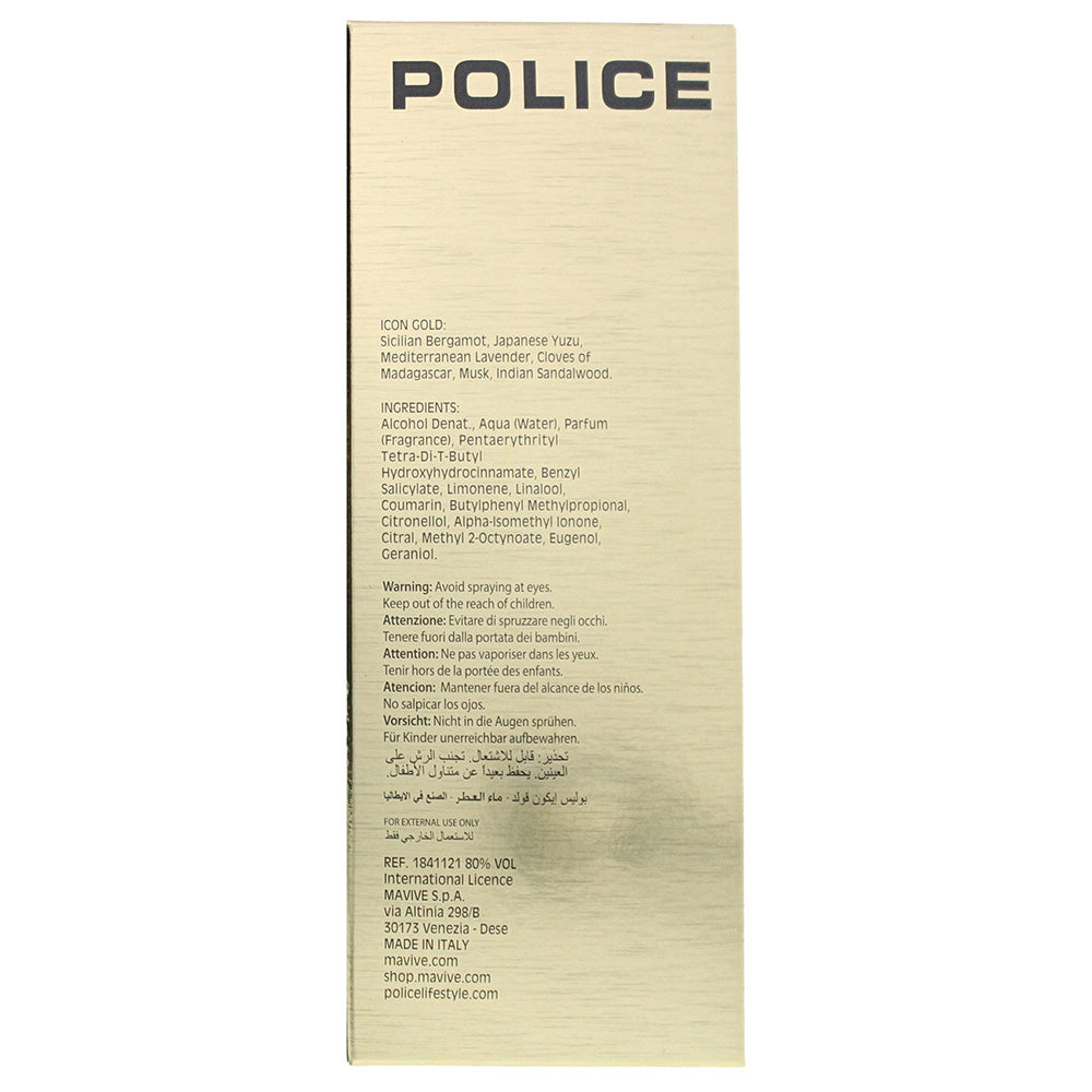Police Icon Gold Eau de Parfum 125ml