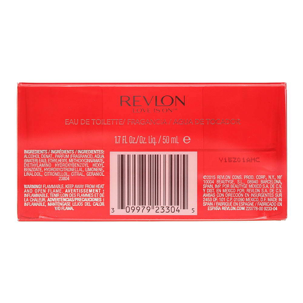 Revlon Love Is On Eau de Toilette 50ml