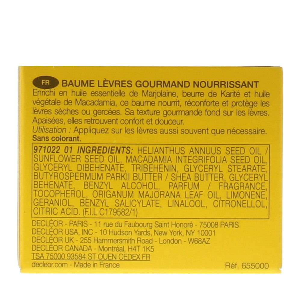 Decleor Intense Nutrition Nourishing Lip Balm 10ml