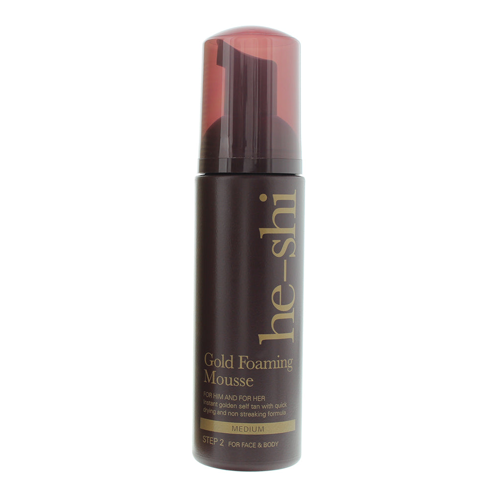 He-Shi Gold Foaming Mousse Medium Self-Tan 150ml - Product