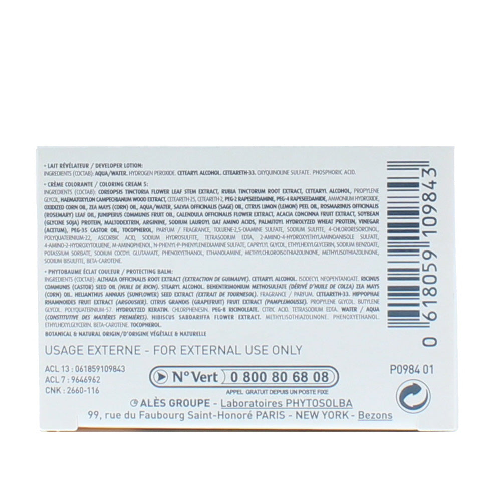 Phyto Phytocolor Permanent Color-Treatment Ultra Shine 5 Light Chestnut Hair Colour 60ml