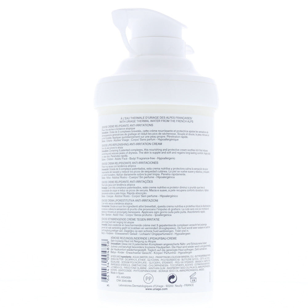 Uriage Xémose Lipid-Replenishing Anti-Irritation Cream 400ml