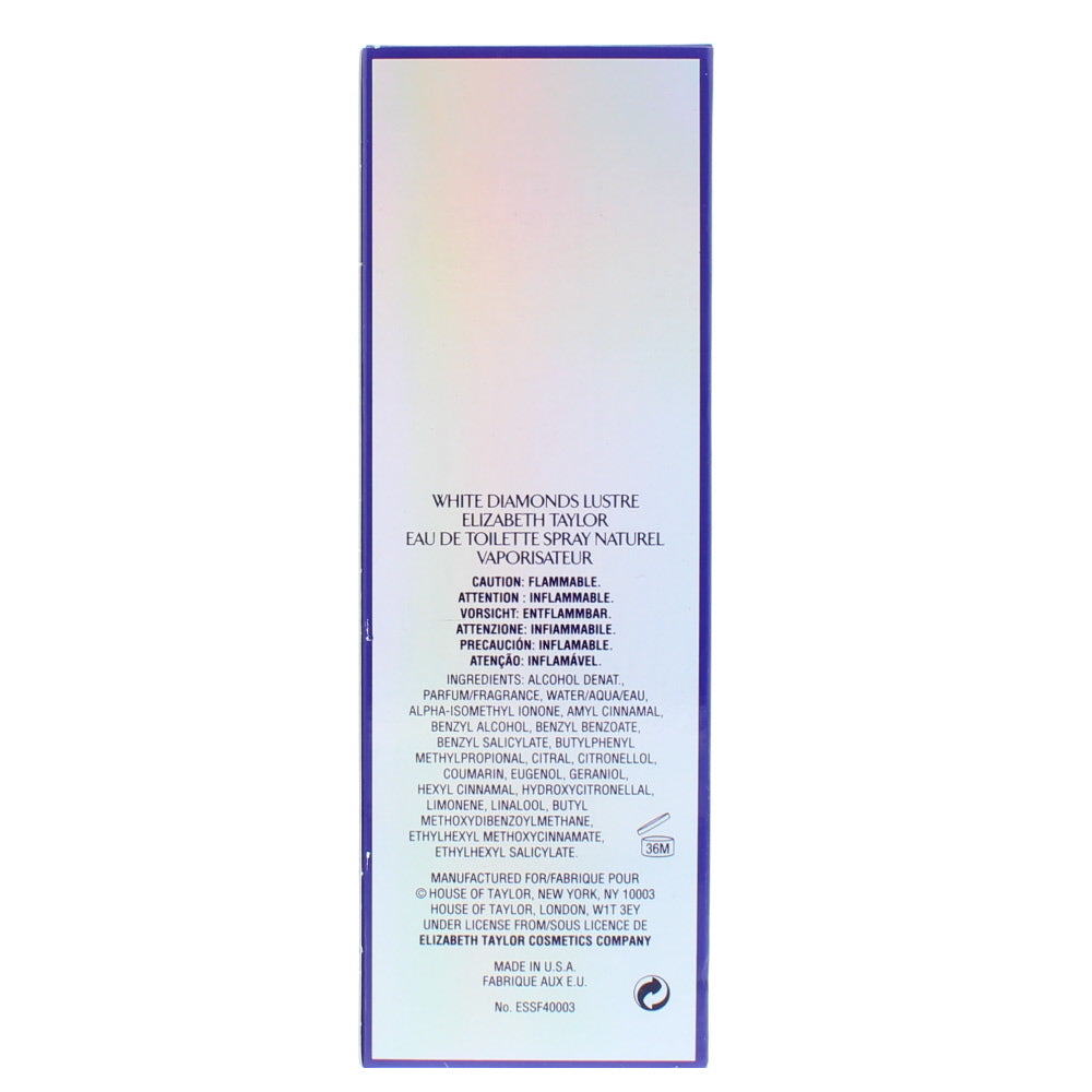 Elizabeth Taylor White Diamonds Lustre Eau de Toilette 100ml
