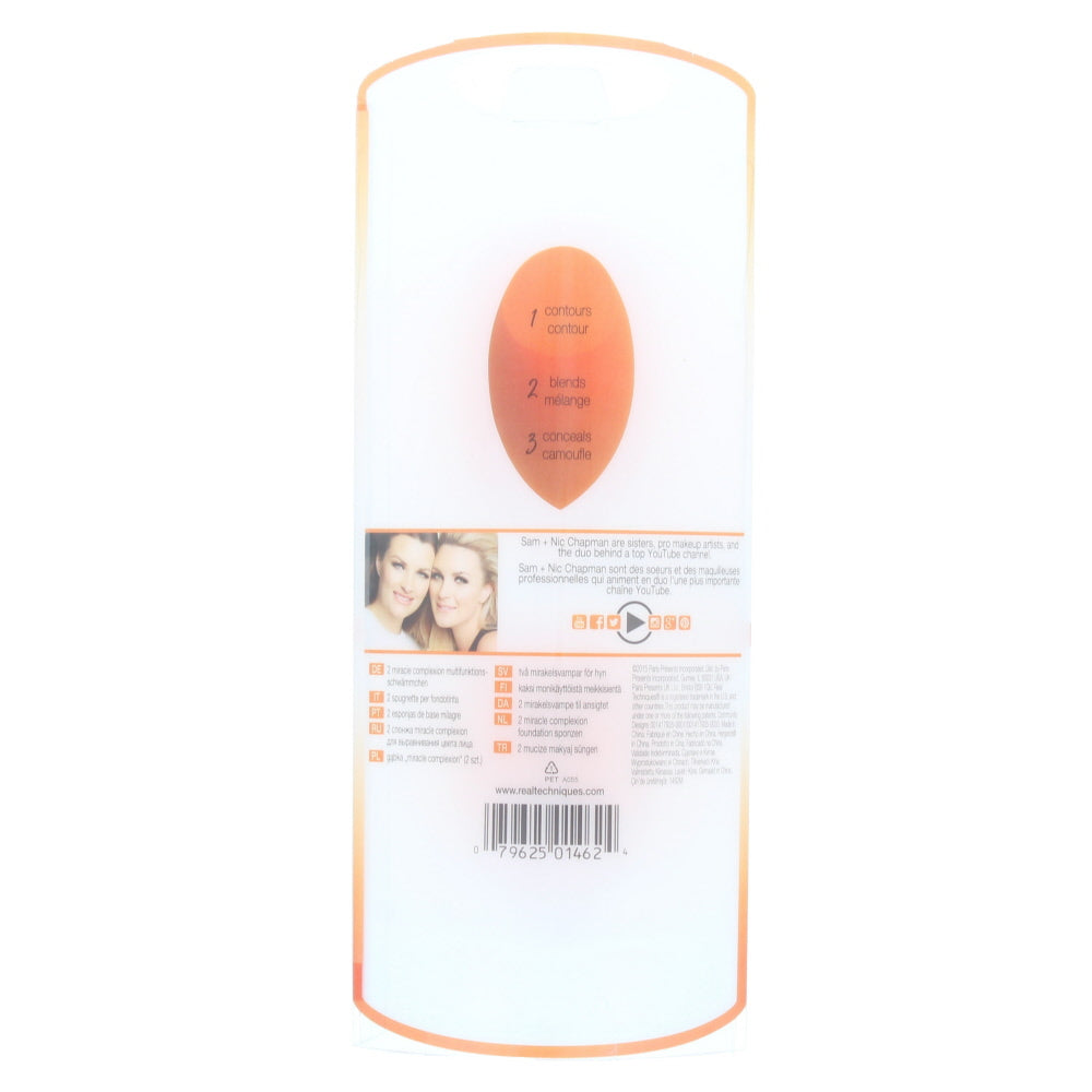 Real Techniques 2 Miracle Complexion Base 01462 Make-Up Sponge Set - Ingredients