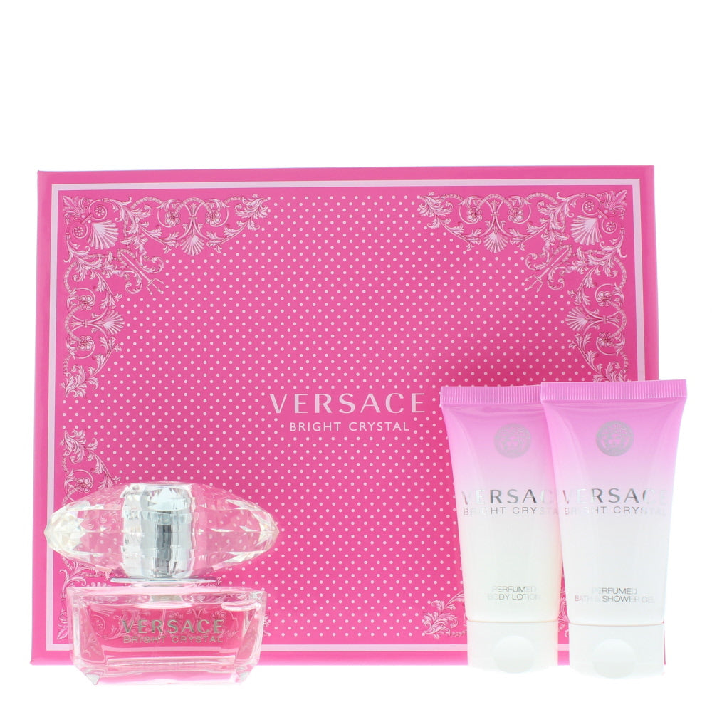 Versace Bright Crystal Eau de Toilette 3 Pieces Gift Set