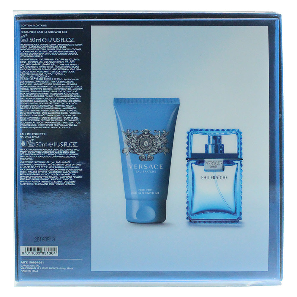 Versace Man Eau Fraiche Eau de Toilette 2 Pieces Gift Set