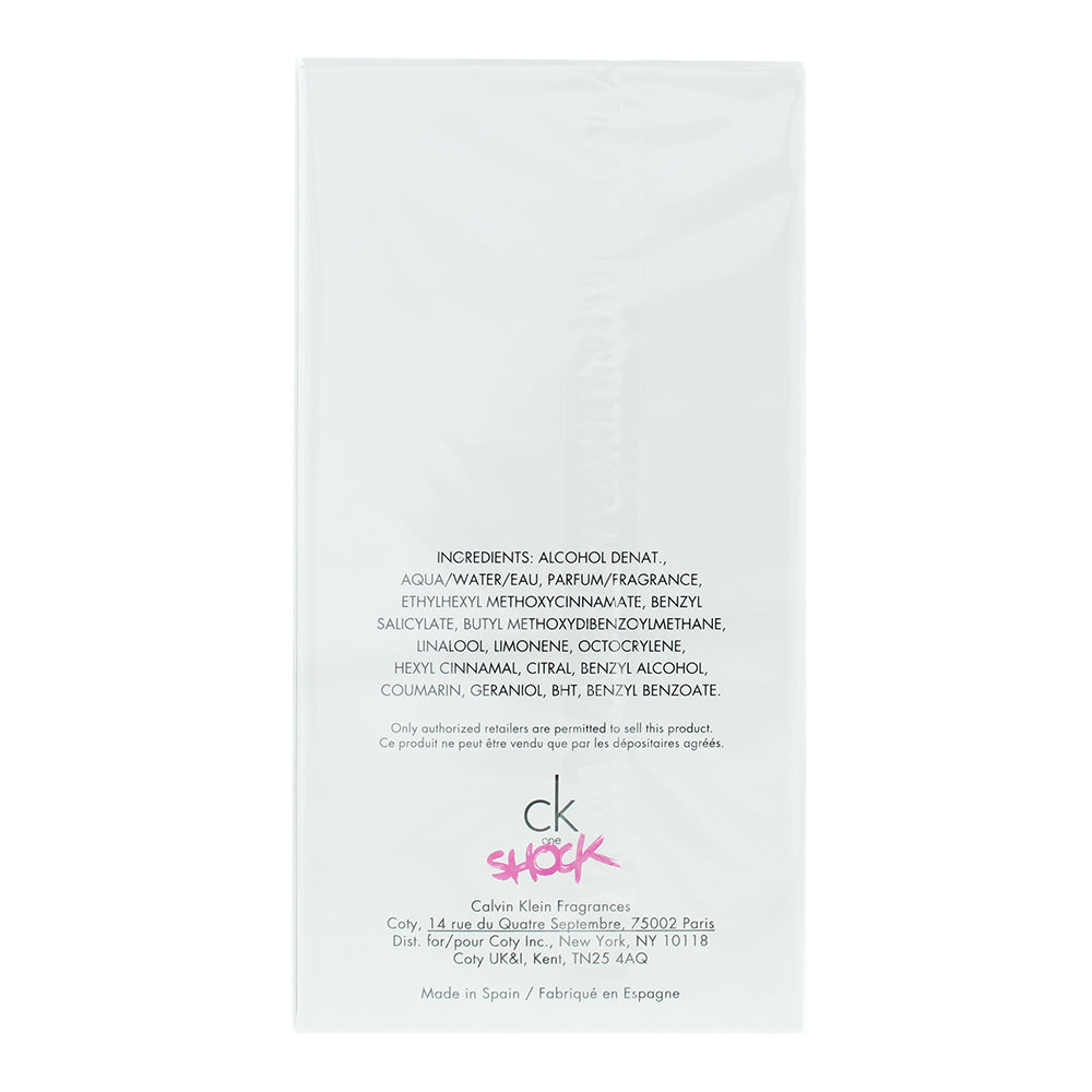 Calvin Klein Ck One Shock For Her Eau de Toilette 100ml