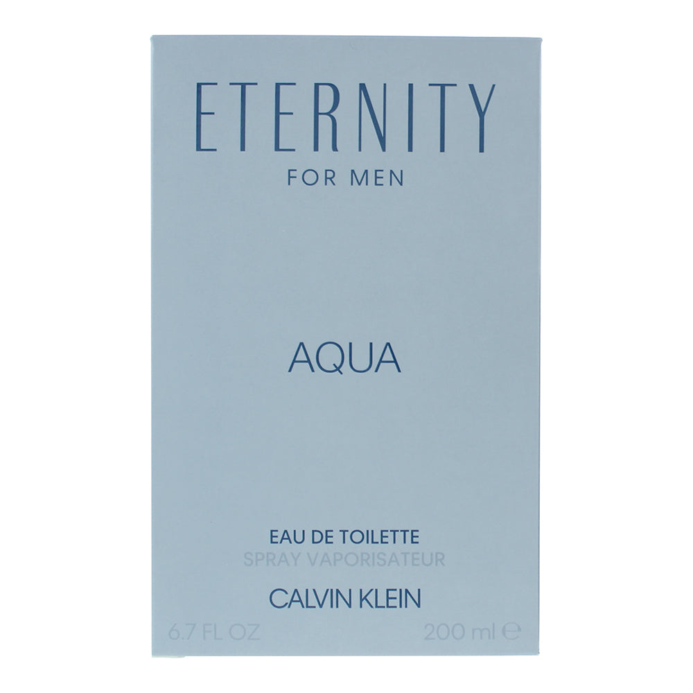 Calvin Klein Eternity For Men Aqua Eau de Toilette 200ml - Box