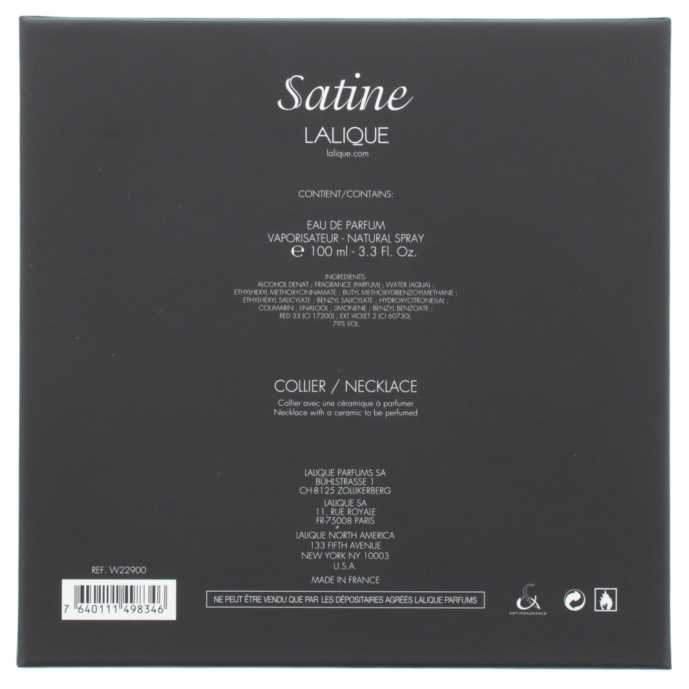 Lalique Satine Eau de Parfum 2 Pieces Gift Set