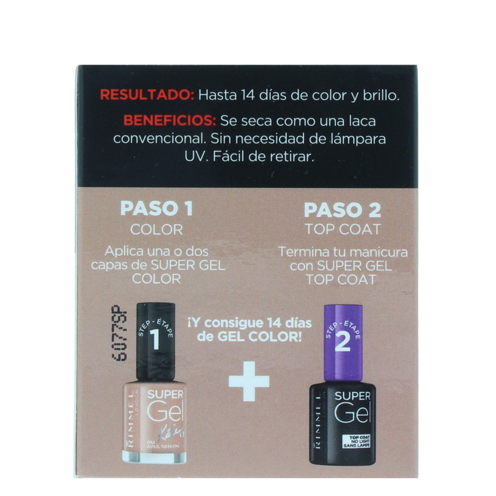 Rimmel Gel Color & Top Coat 012 Soul Session Nail Polish 12ml