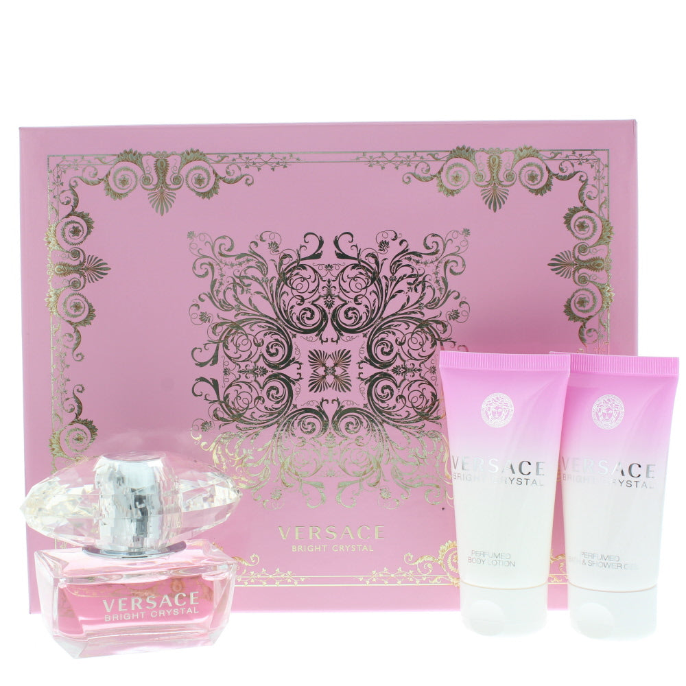 Versace Bright Crystal Eau de Toilette 3 Pieces Gift Set
