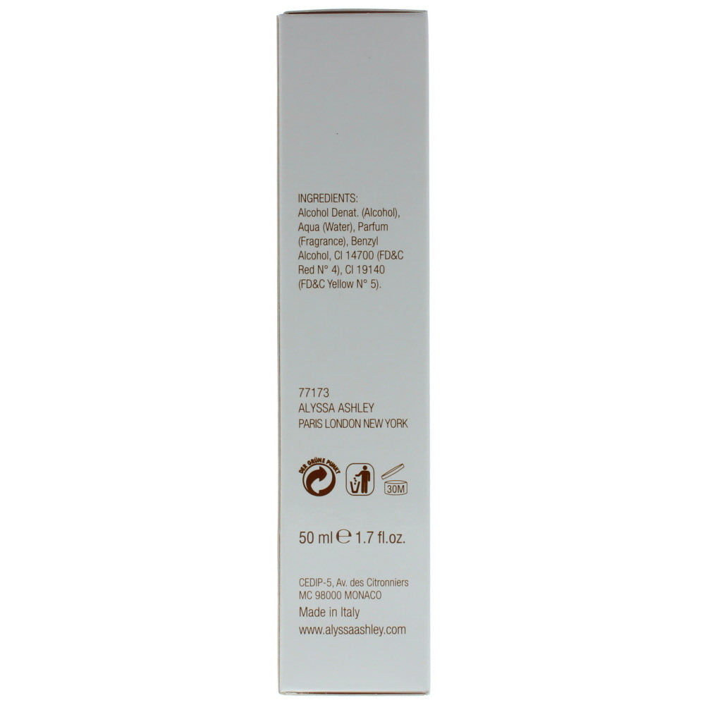Alyssa Ashley Vanilla Eau de Parfum 50ml - Ingredients