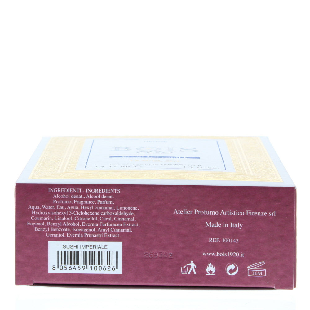 Bois 1920 Sushi Imperiale Eau de Toilette Gift Set : Eau de Toilette X 3 17ml