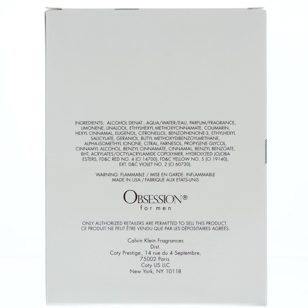 Calvin Klein Obsession For Men Eau de Toilette 15ml