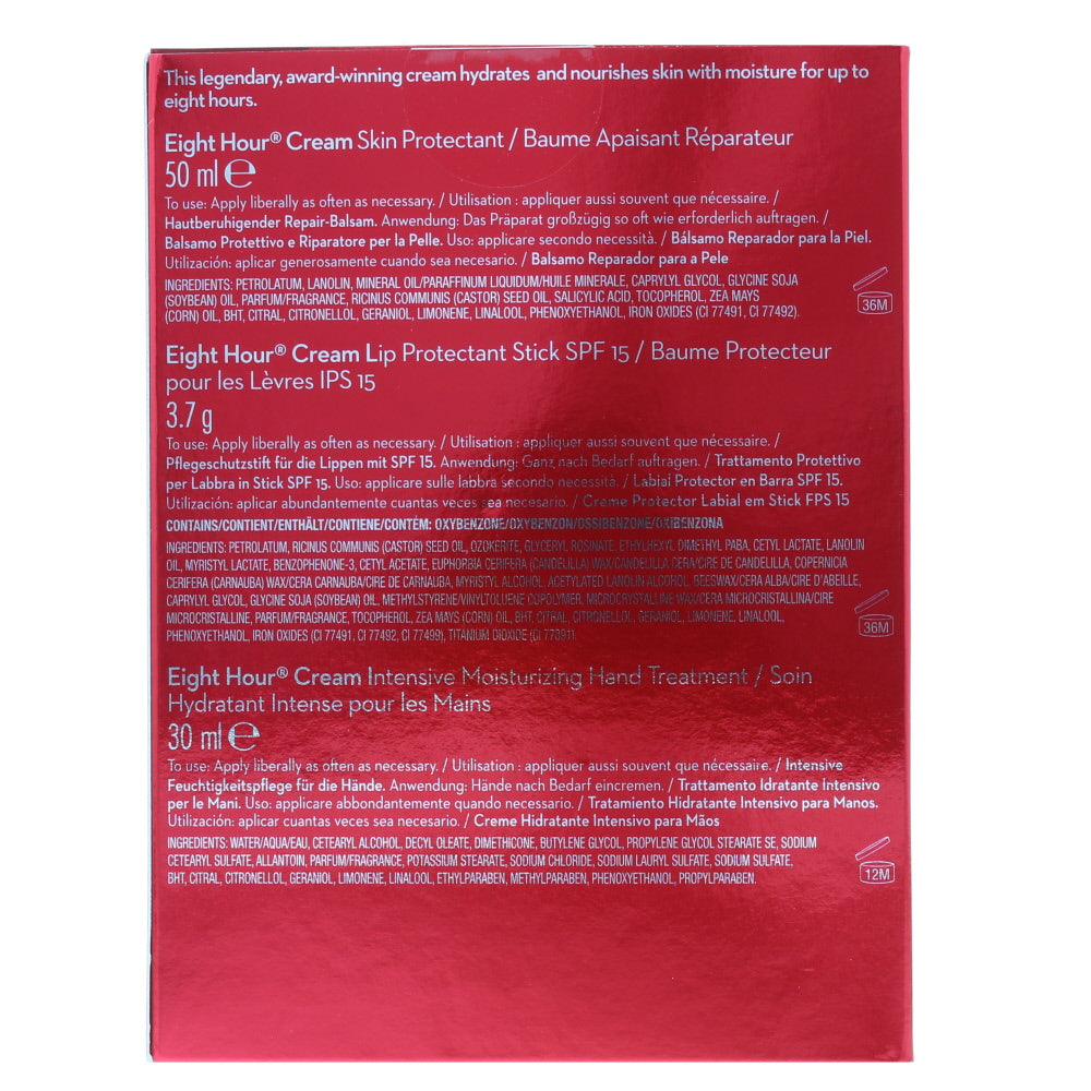 Elizabeth Arden Eight Hour Cream Skincare Set 3 Pieces Gift Set - Ingredients