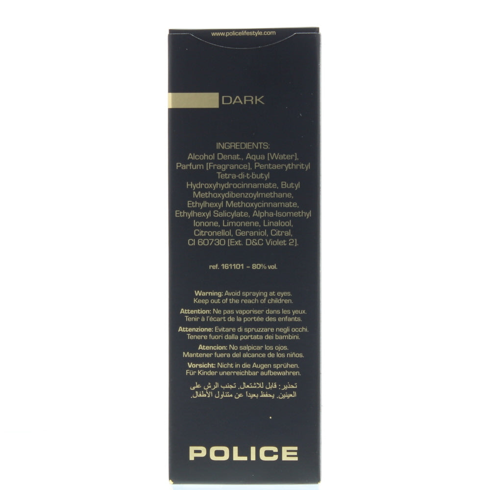 Police Dark Pour Femme Eau de Toilette 100ml