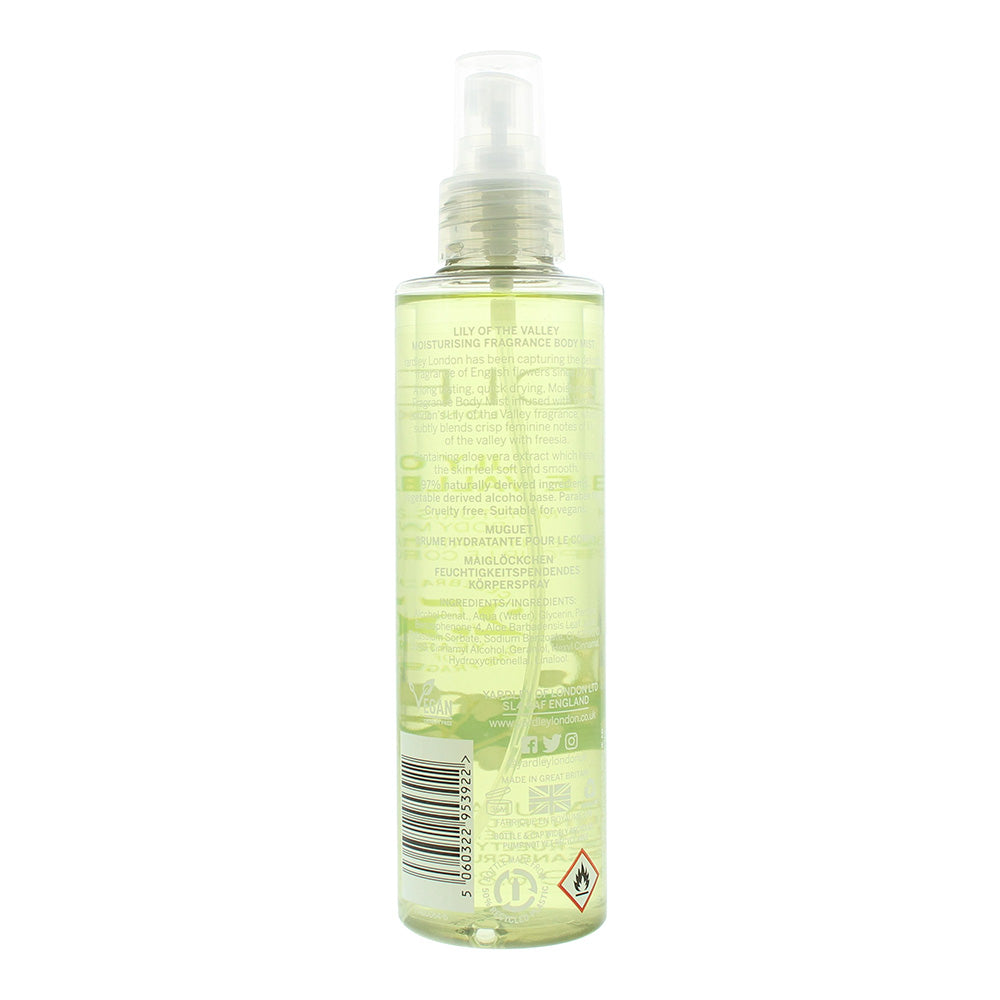 Yardley Lily Of The Valley Body Mist 200ml