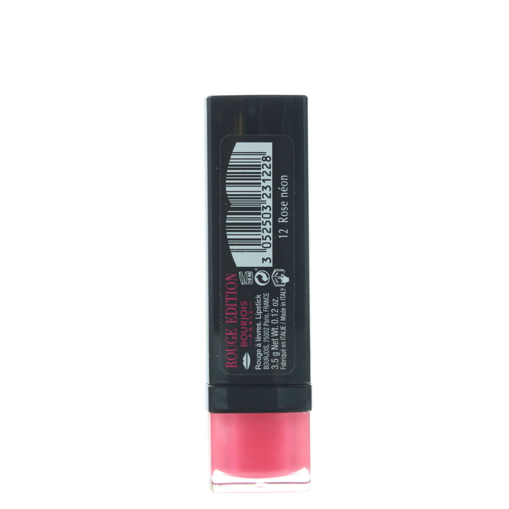 Bourjois Rouge Edition 12  Rose Neon Lipstick 3.5g