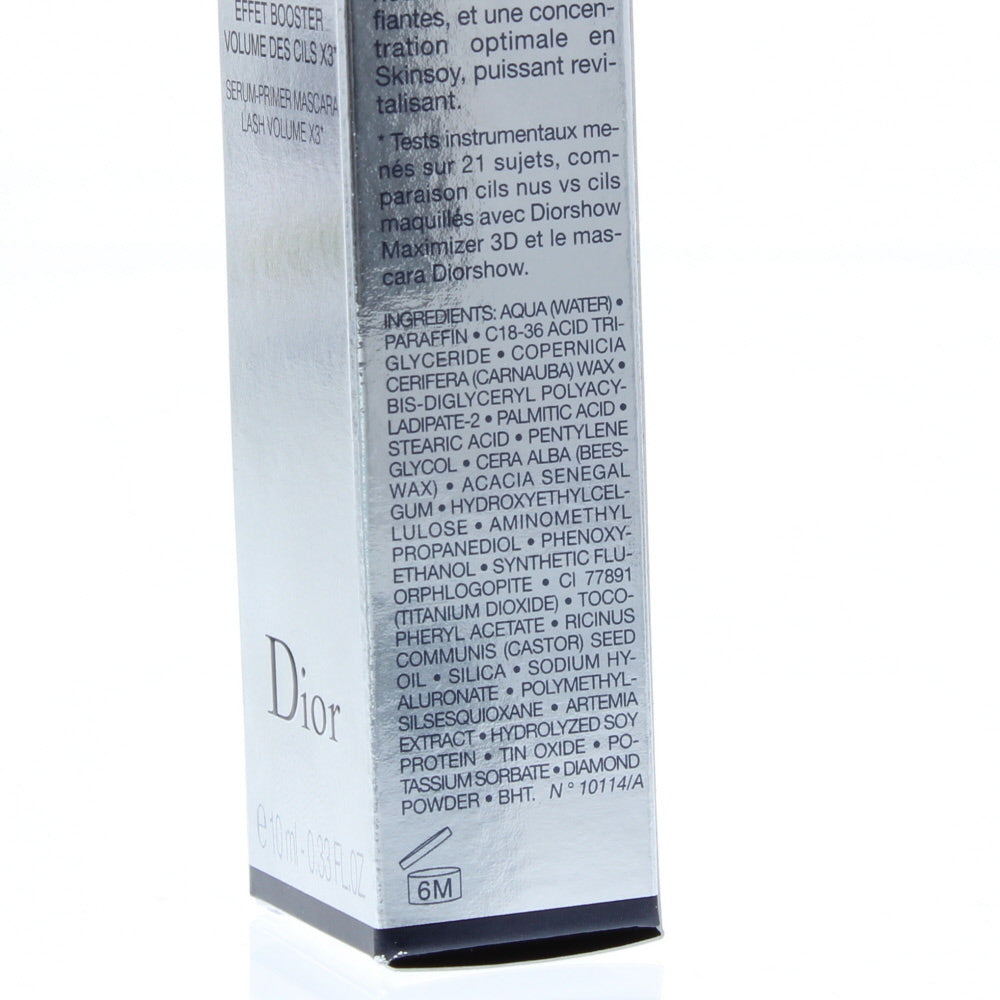 Dior Diorshow Maximizer 3D Triple Volume Plumping Lash Primer 10ml - Ingredients