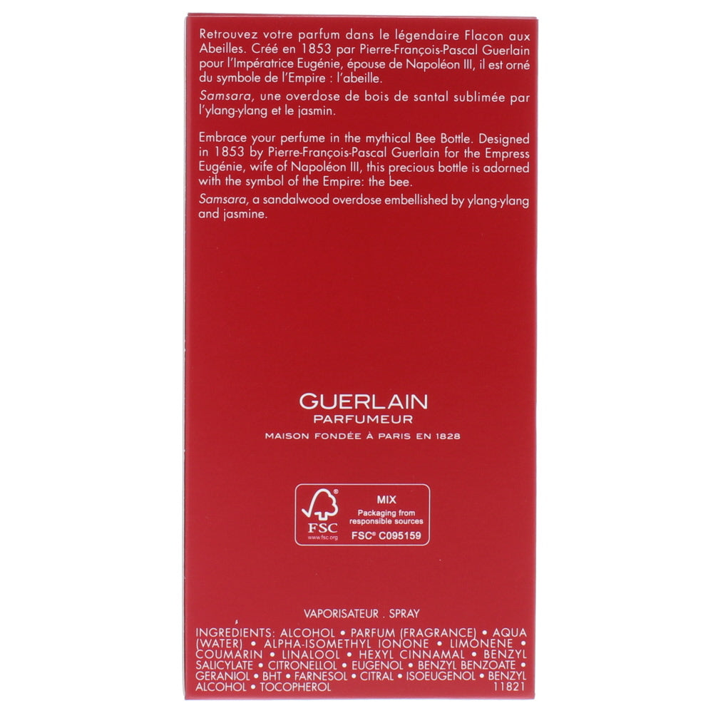Guerlain Samsara Eau de Parfum 100ml - Ingredients