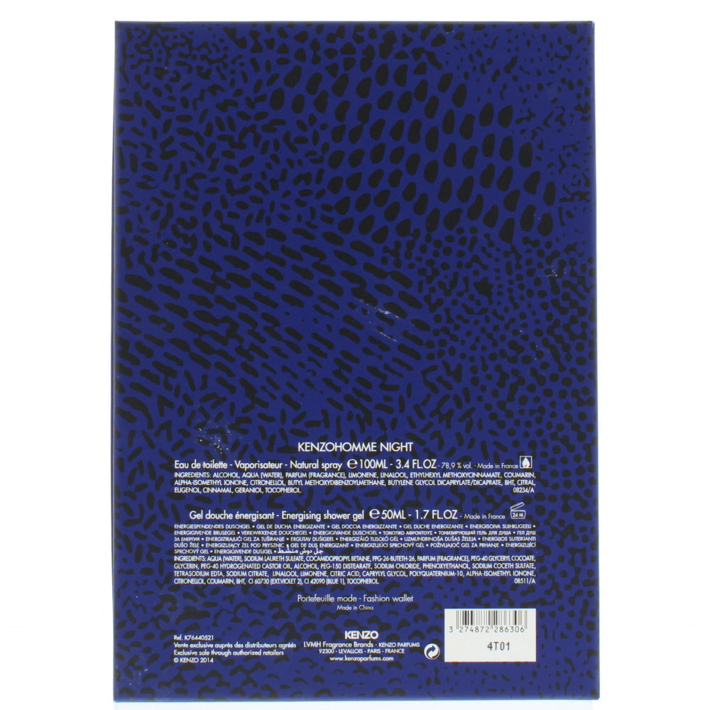 Kenzo Homme Night Eau de Toilette 3 Pieces Gift Set