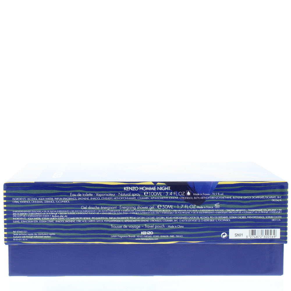 Kenzo Homme Night Eau de Toilette 3 Pieces Gift Set