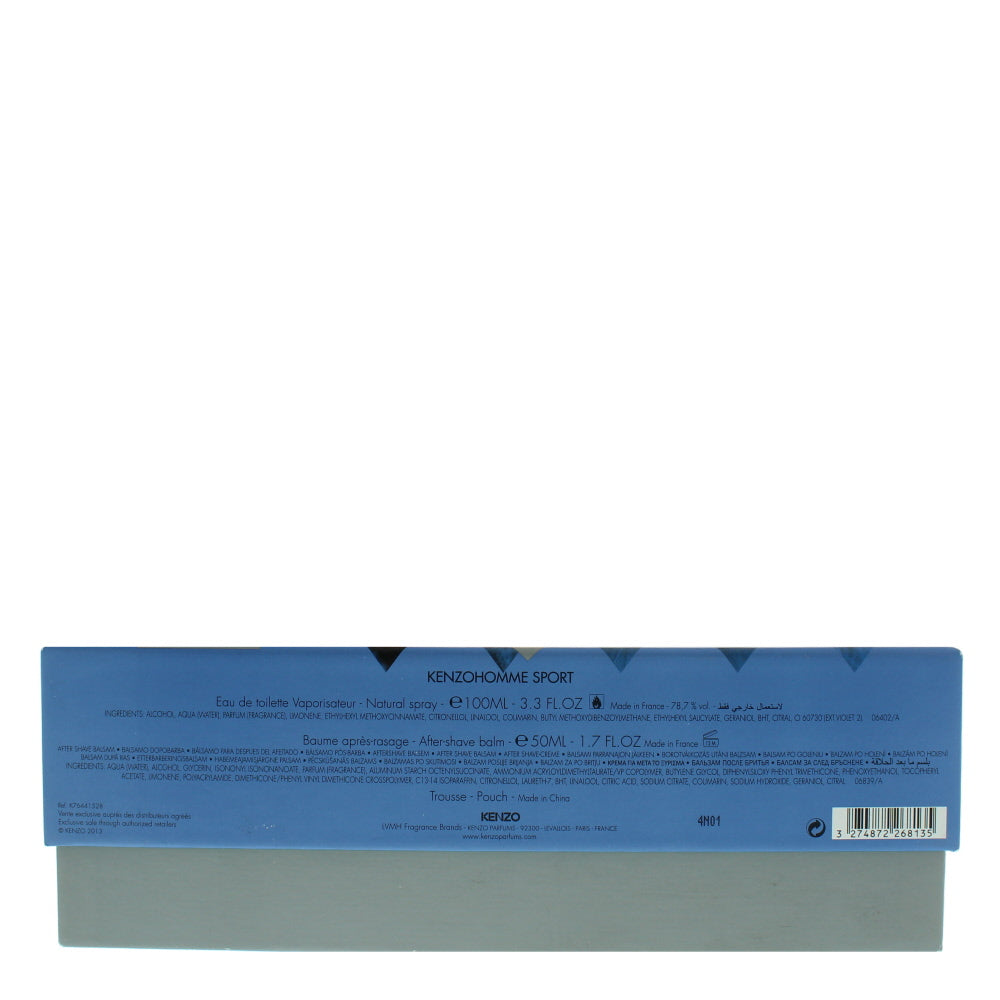Kenzo Homme Sport Eau de Toilette 3 Pieces Gift Set