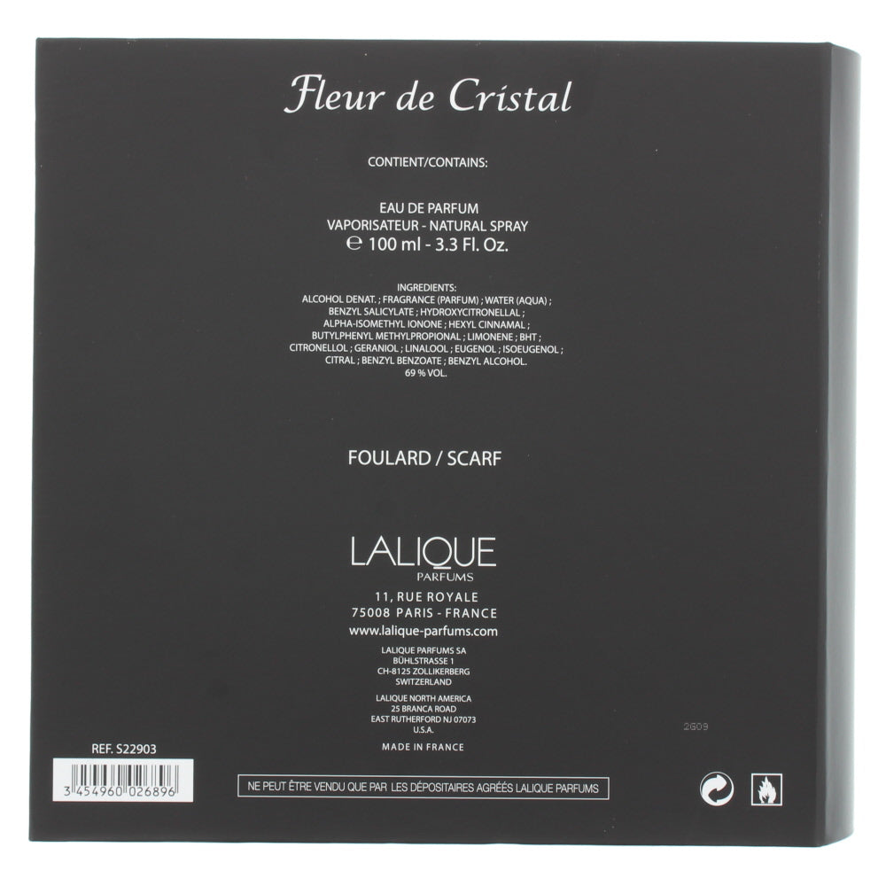 Lalique Fleur De Cristal Eau de Parfum 2 Pieces Gift Set