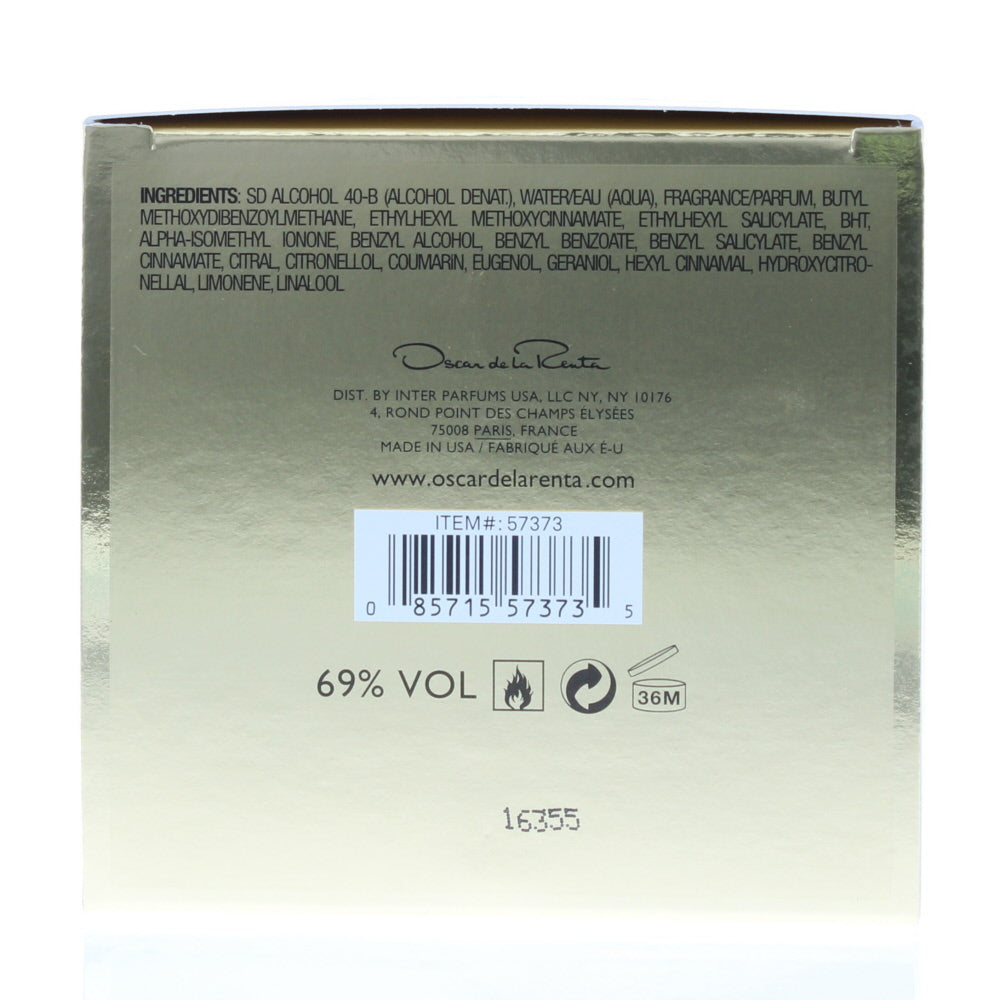 Oscar De La Renta Gold Eau de Parfum 200ml - Ingredients