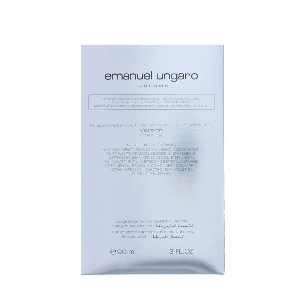 Emanuel Ungaro Ungaro Silver Eau de Toilette 90ml